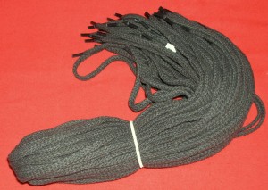 sznurowadła płaskie 100cm/brąz