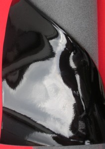 tkaniny syntetyczne/lakier - czarny