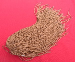 sznurowadła okragłe 45/bawełna/gr.2/j.brąz