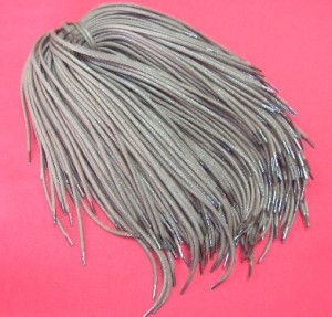 sznurowadła okrągłe 45/bawełna/gr.2/brąz