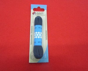 SZNUROWADŁA PŁASKIE 75 CM/BAWEŁNA GRANATOWE