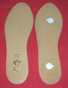 wkładki skórzane/BEŻ/