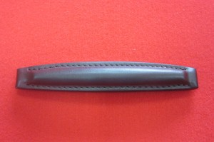 RĄCZKA SKÓRZANA PROSTA DO TECZEK B CZARNA