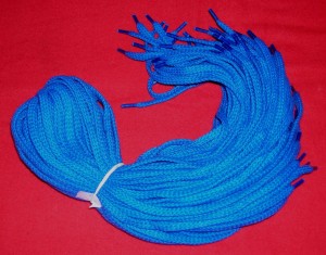 sznurowadła płaskie 100cm/niebieskie